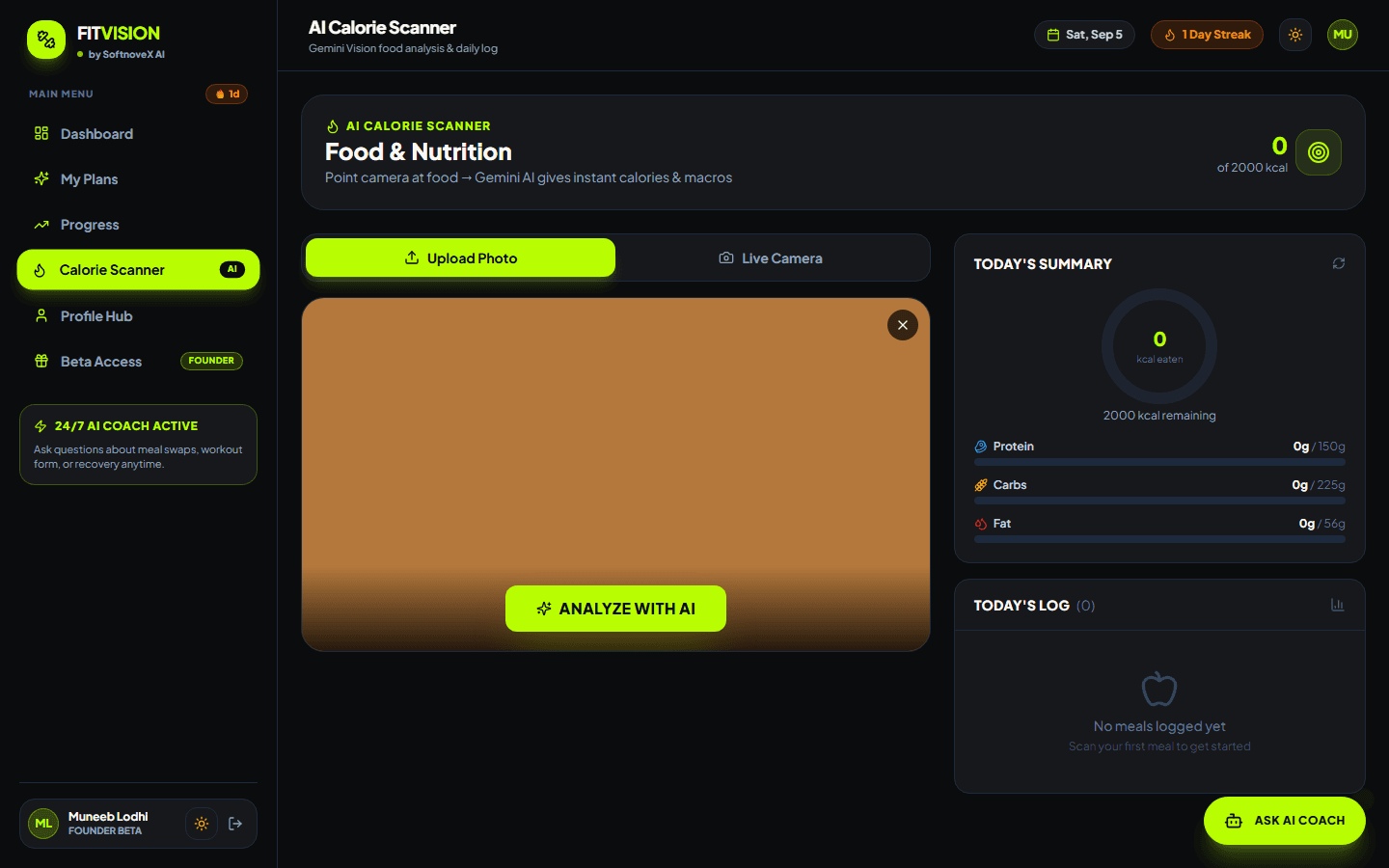FitVision AI — Autonomous Fitness Intelligence screenshot 4