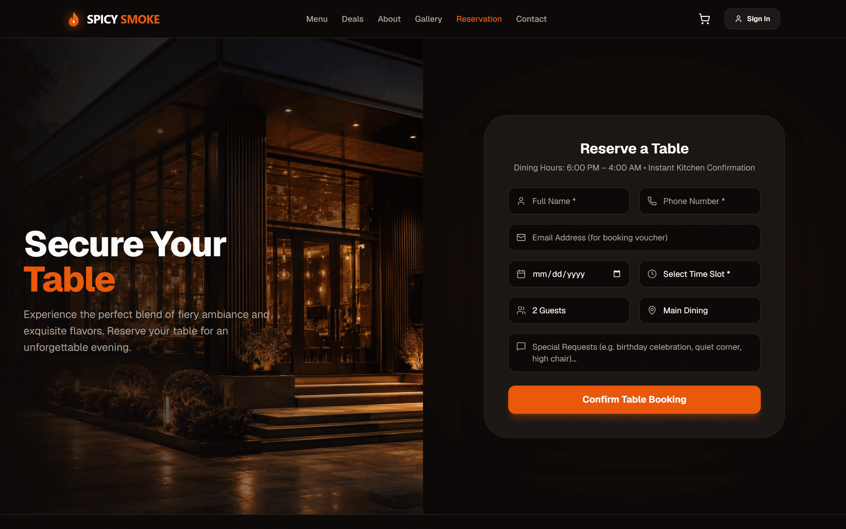 Spicy Smoke — Premium Fast Food & BBQ screenshot 4